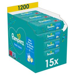 Pampers Fresh Clean nedves törlőkendő (15x80 db)