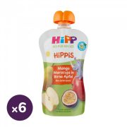   Hipp HiPPiS BIO gyümölcspép mangó-maracuja almás körtében, 12 hó+ (6x100 g)