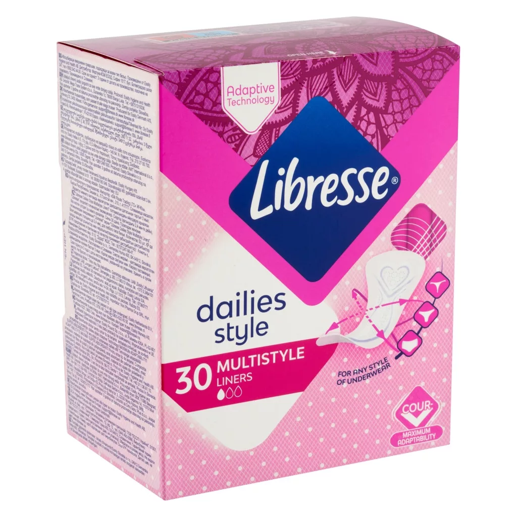 Libresse Dailies Style Multistyle tisztasági betét (30 db)
