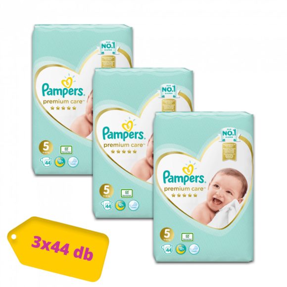 Pampers Premium Care pelenka, Junior 5, 11-16 kg, 2+1, 132 db