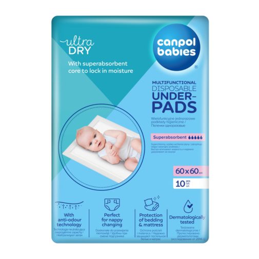 Canpol Babies multifunkciós eldobható alátét 60x60cm (10 db)