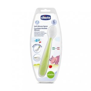 Chicco szilikon kanál puha, hajlékony fejjel (zöld) Chicco szilikon kanál puha, hajlékony fejjel (zöld)