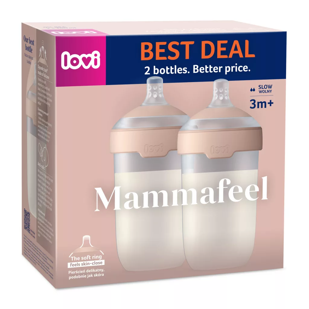 LOVI MAMMAFEEL cumisüveg szett 250ml (2 db)