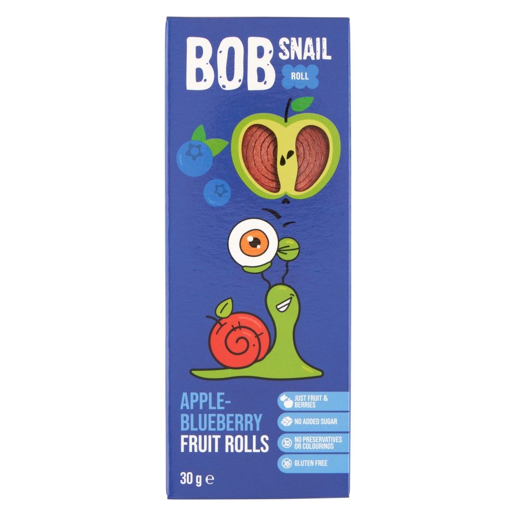 Bob Snail alma-áfonya gyümölcstekercs (30 g)