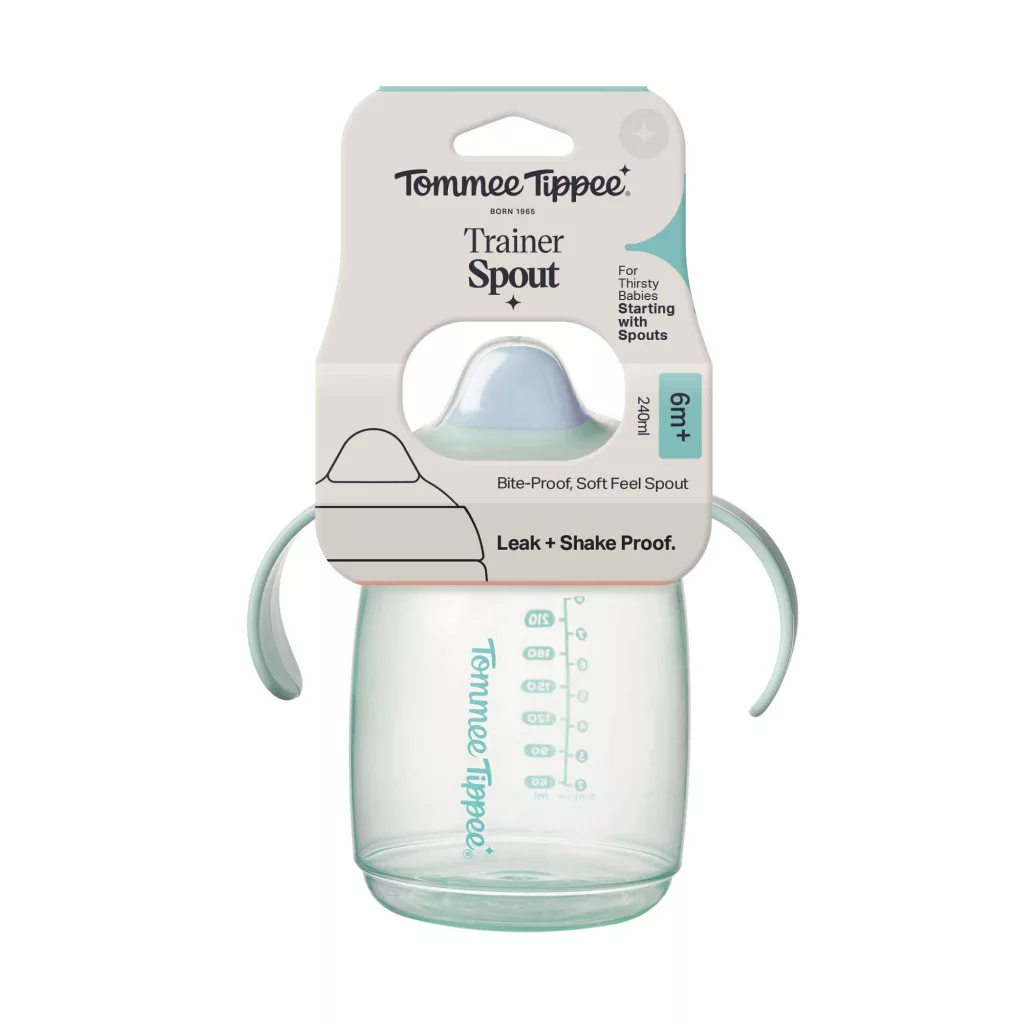 Tommee Tippee Trainer Spout csőrös itatópohár 240 ml, 6hó+ (fiús)