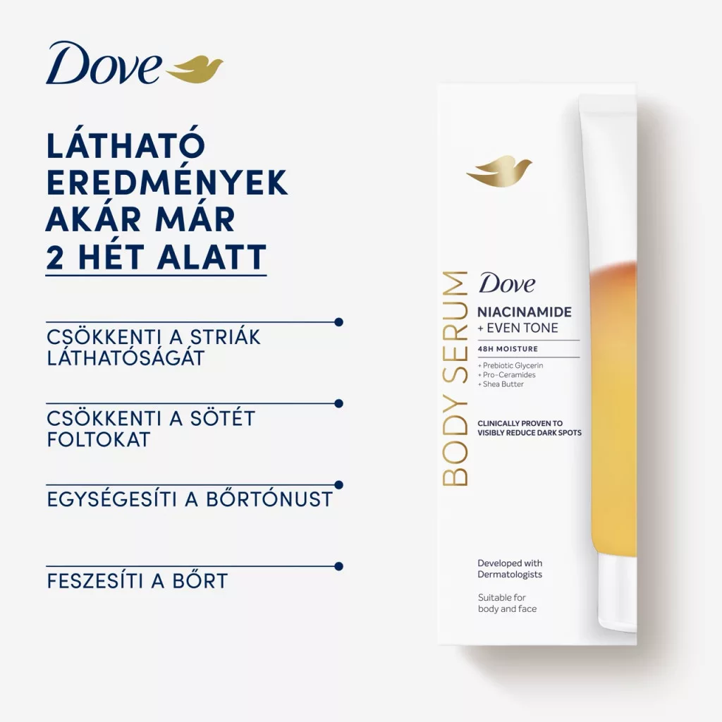 Dove 4 az 1-ben testszérum 100 ml + AJÁNDÉK neszeszer táska