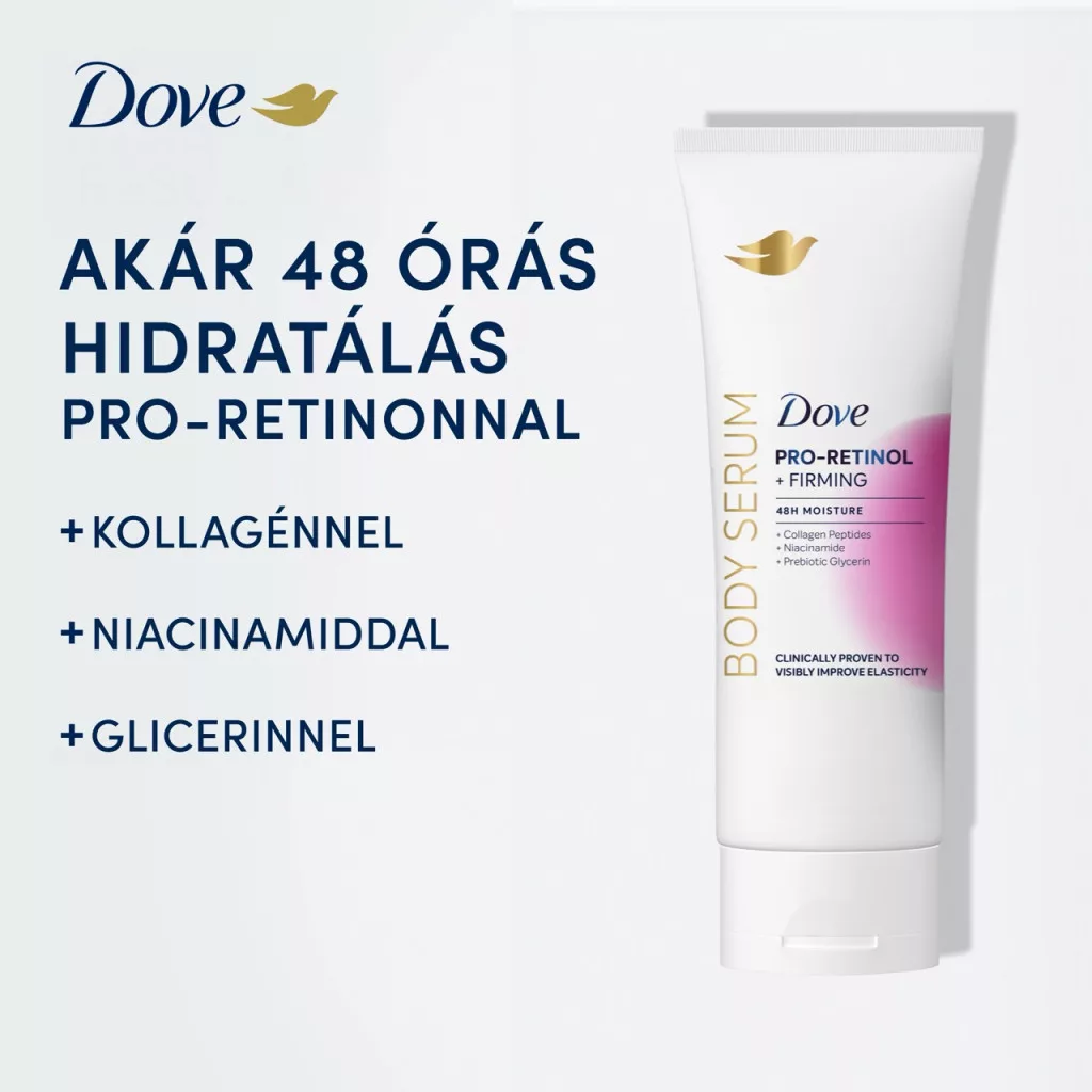 Dove Pro-retinol & Firming testszérum 200 ml + AJÁNDÉK neszeszer táska
