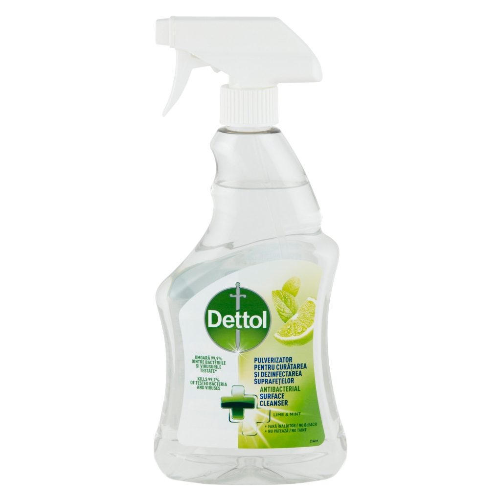 Dettol antibakteriális felülettisztító spray, Lime & Menta (500 ml)