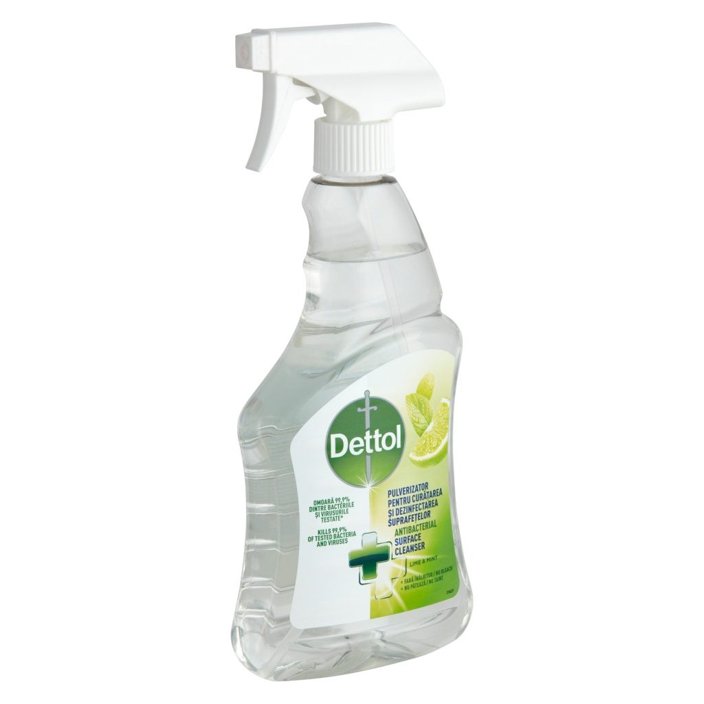 Dettol antibakteriális felülettisztító spray, Lime & Menta (500 ml)