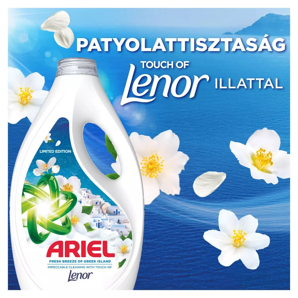 Ariel Greek Island folyékony mosószer 3,87 liter (86 mosás)