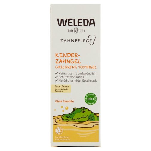 Weleda Zselés fluoridmentes natúr fogkrémgél tejfogakra (50 ml)