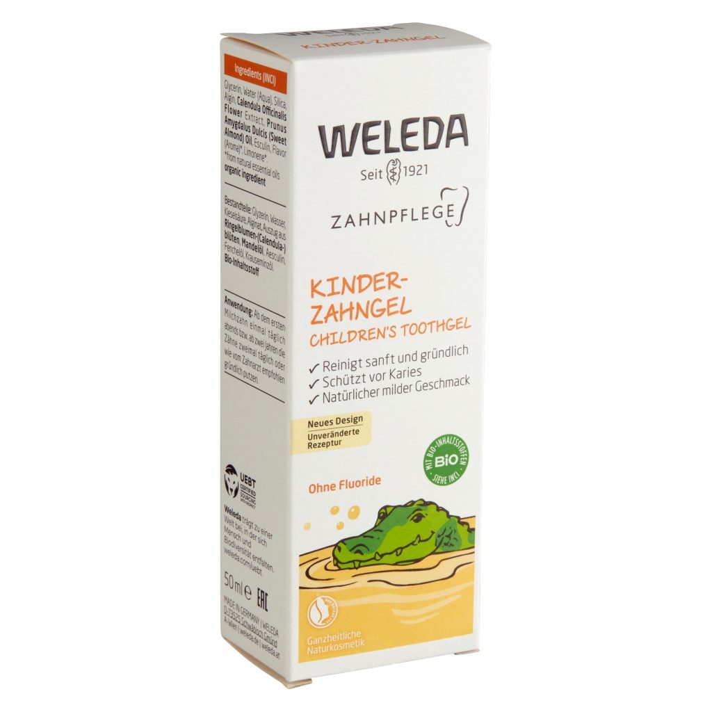 Weleda Zselés fluoridmentes natúr fogkrémgél tejfogakra (50 ml)