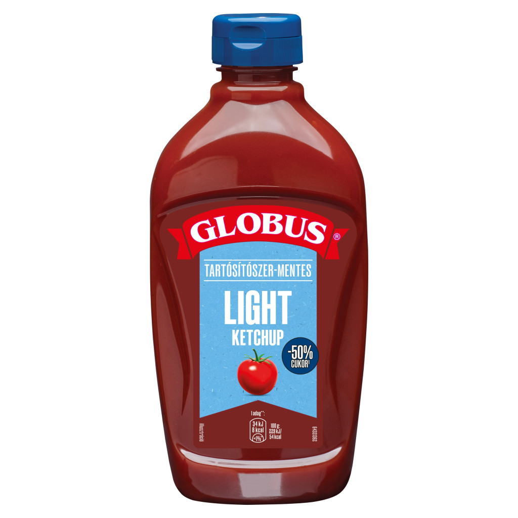 Globus Light Ketchup, flakonos (460 g)