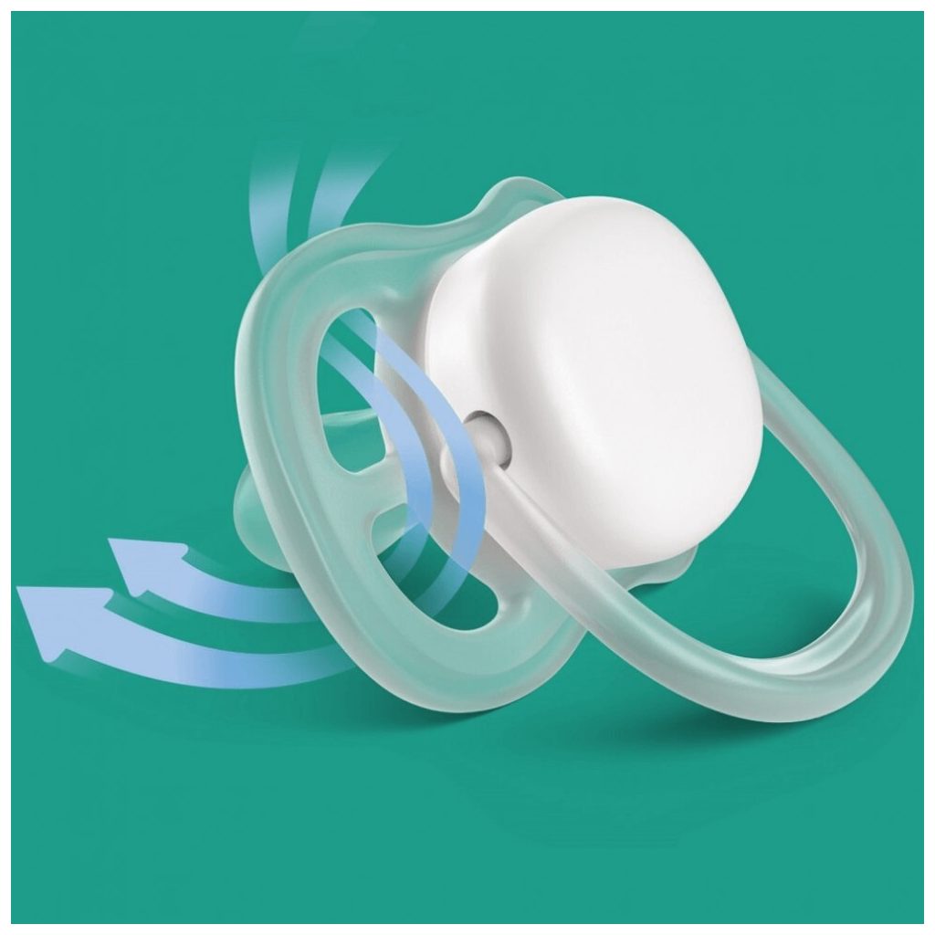 Philips Avent SCF080/17 Ultra air játszócumi neutral 0-6 hó 2db (alma-körte)