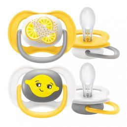   Philips Avent SCF080/18 Ultra air játszócumi neutral 6-18 hó 2db (citrom)