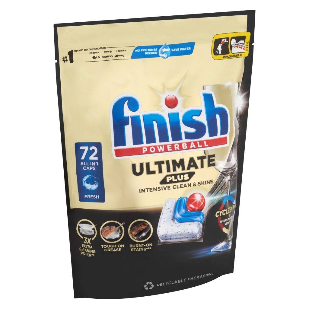 Finish Powerball Ultimate Plus All in 1 mosogatógép-kapszula, regular (72 db)