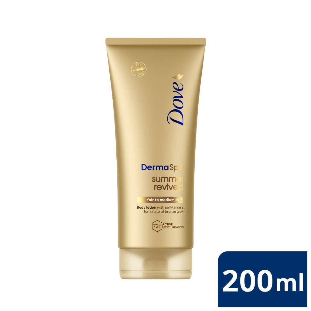 Dove DermaSpa Summer Revived önbarnító testápoló világos-normál bőrre (200 ml)