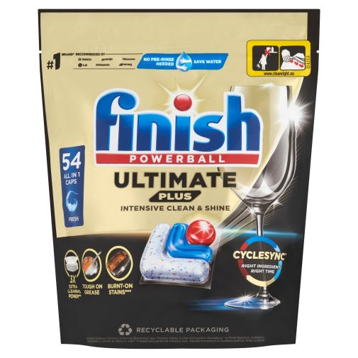 Finish Powerball Ultimate Plus All in 1 mosogatógép-kapszula, regular (54 db)
