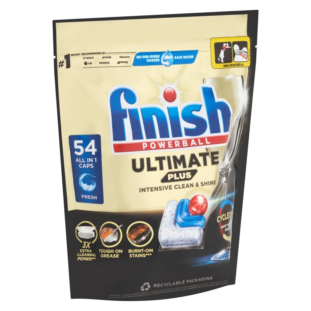 Finish Powerball Ultimate Plus All in 1 mosogatógép-kapszula, regular (54 db)
