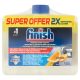 Finish citromos mosogatógép tisztító folyadék (2x250 ml)