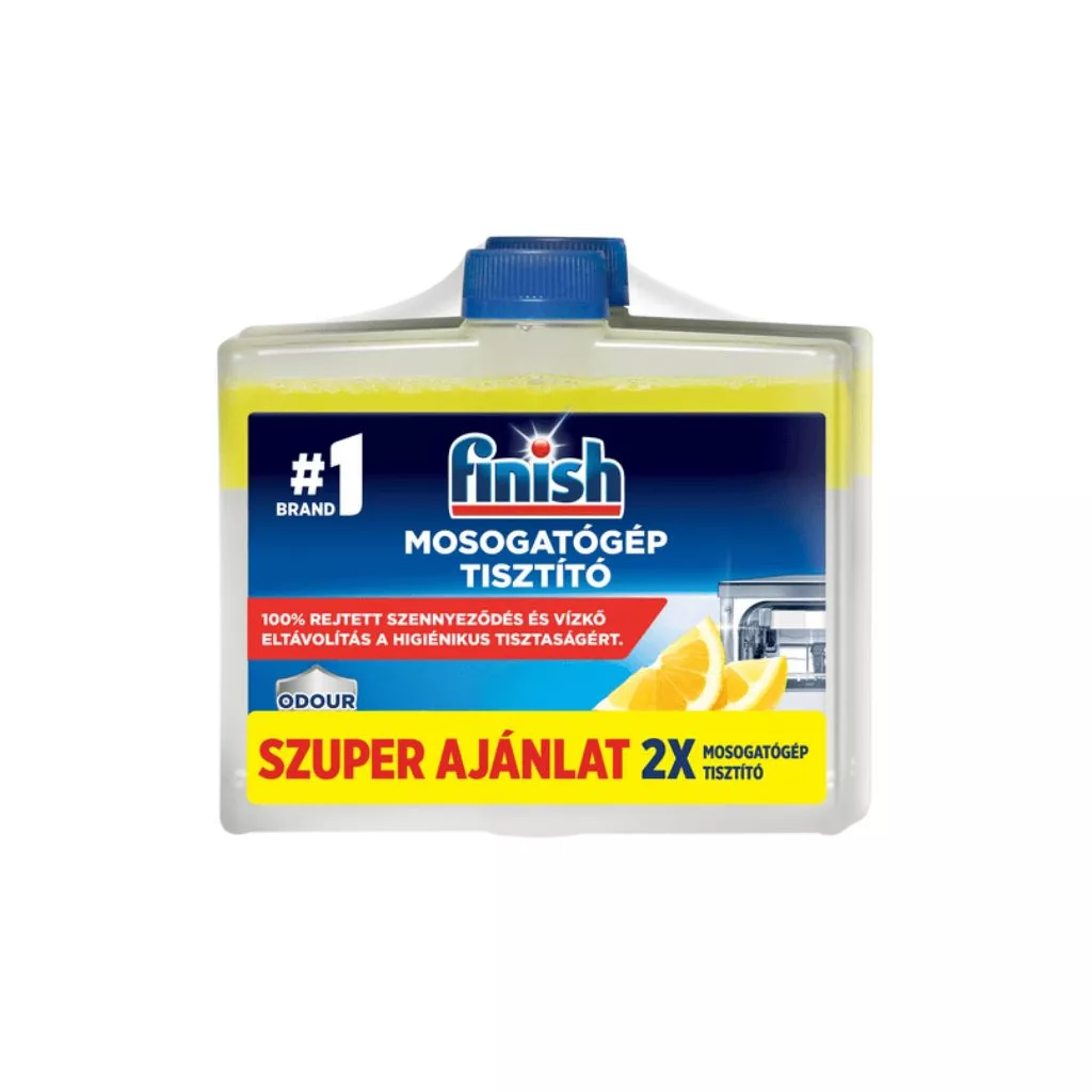 Finish citromos mosogatógép tisztító folyadék (2x250 ml)