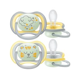   Philips AVENT SCF376/01 Ultra air játszócumi éjszakai 18hó+ (2 db)
