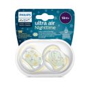 Philips AVENT SCF376/01 Ultra air játszócumi éjszakai 18hó+ (2 db)