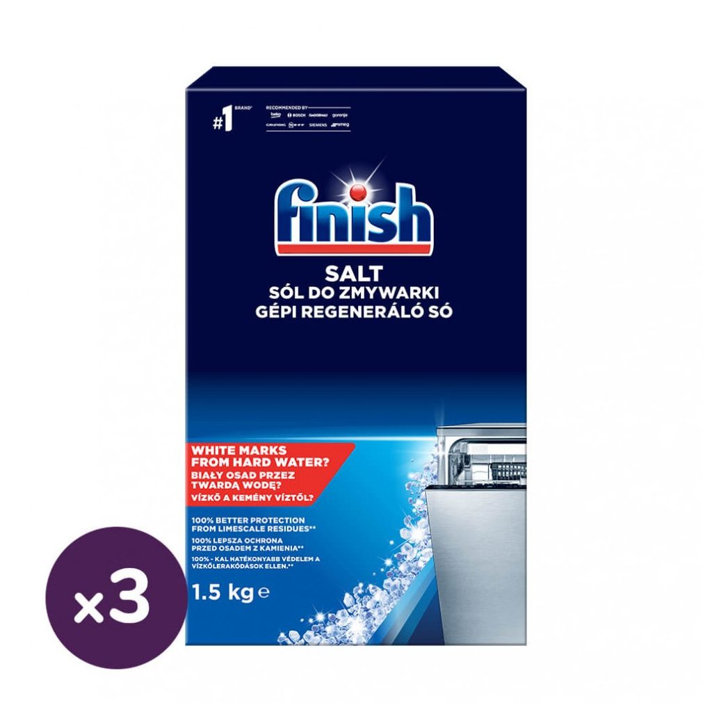 Finish regeneráló mosogatógép só 3x1,5 kg