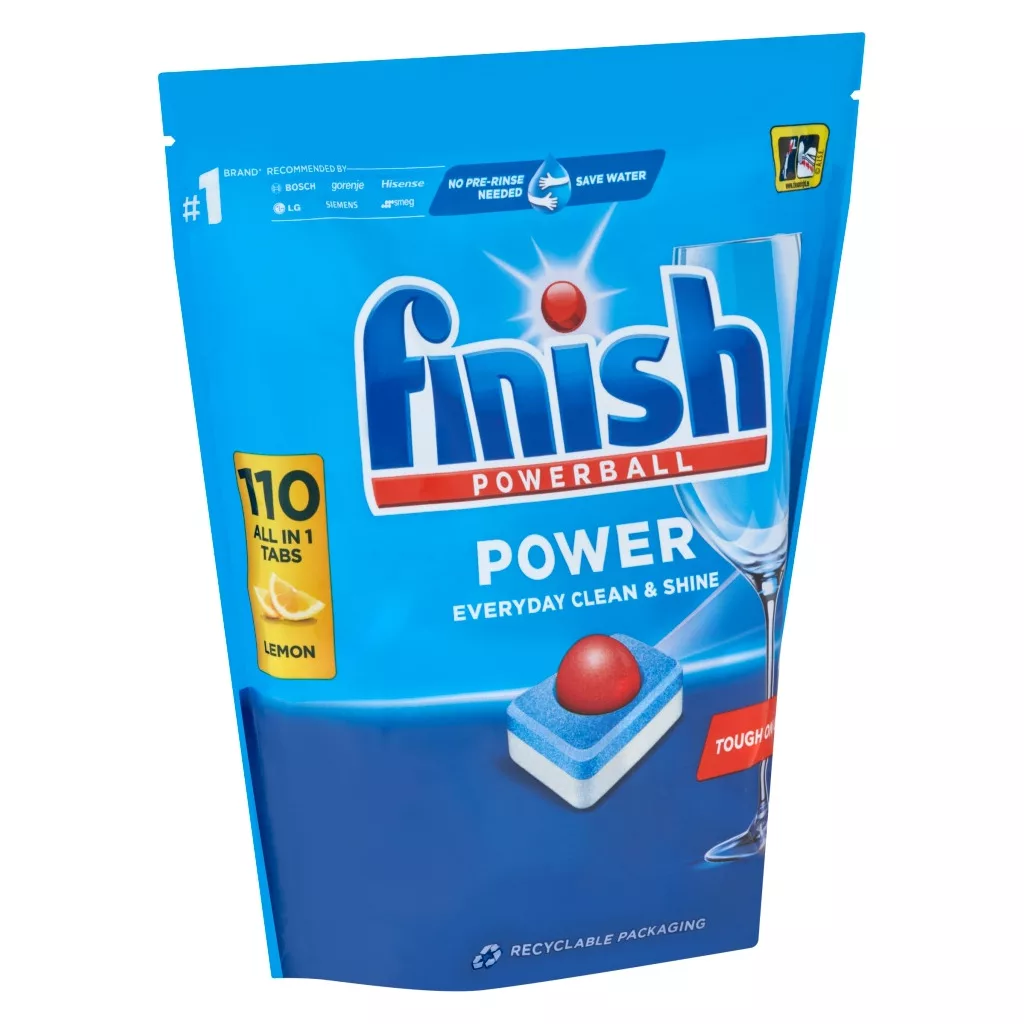Finish Power All in 1 mosogatógép-tabletta, Lemon (110 db)