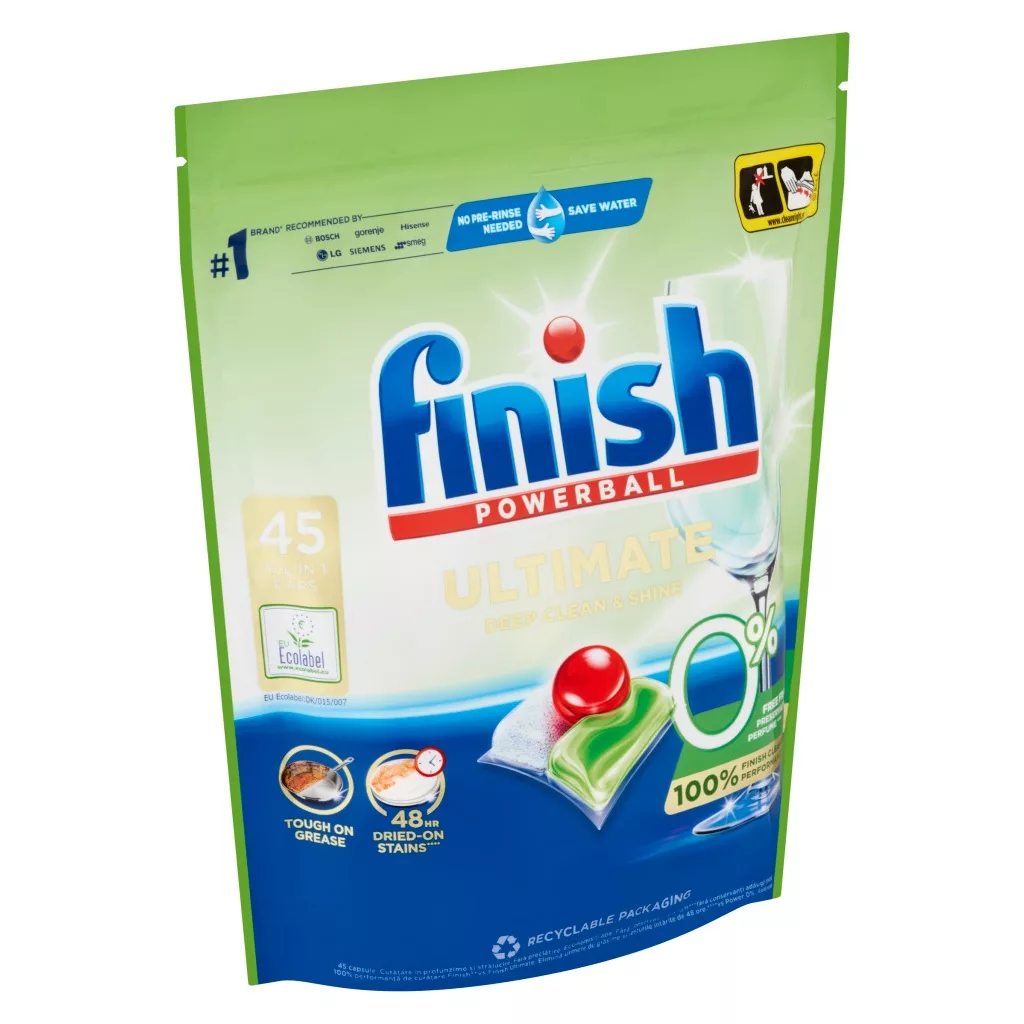 Finish Ultimate All in 1 mosogatógép-kapszula, Zero (45 db)