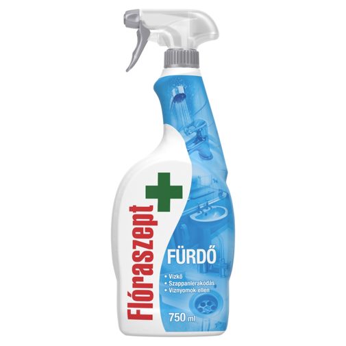 Flóraszept fürdőszobai tisztító spray, vízkőoldásra (750 ml)