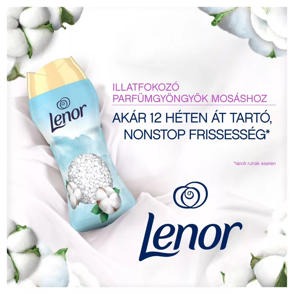 Lenor Parfümgyöngy Cotton Fresh 495 g (41 mosás)