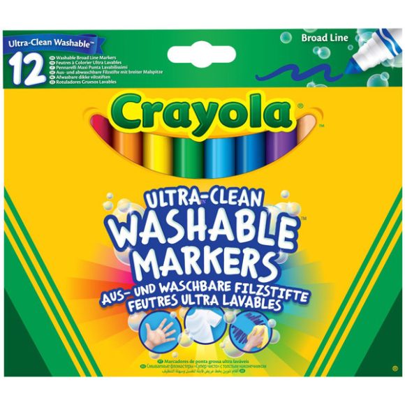 Crayola 12 db vastag lemosható filctoll