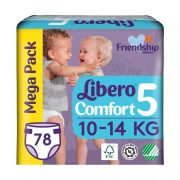 Libero Comfort pelenka megapack, Maxi+ 5, 10-14 kg, 78 db