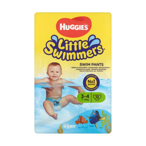 Huggies Little Swimmers úszópelenka, méret: 3-4 (7-15 kg), 12 db
