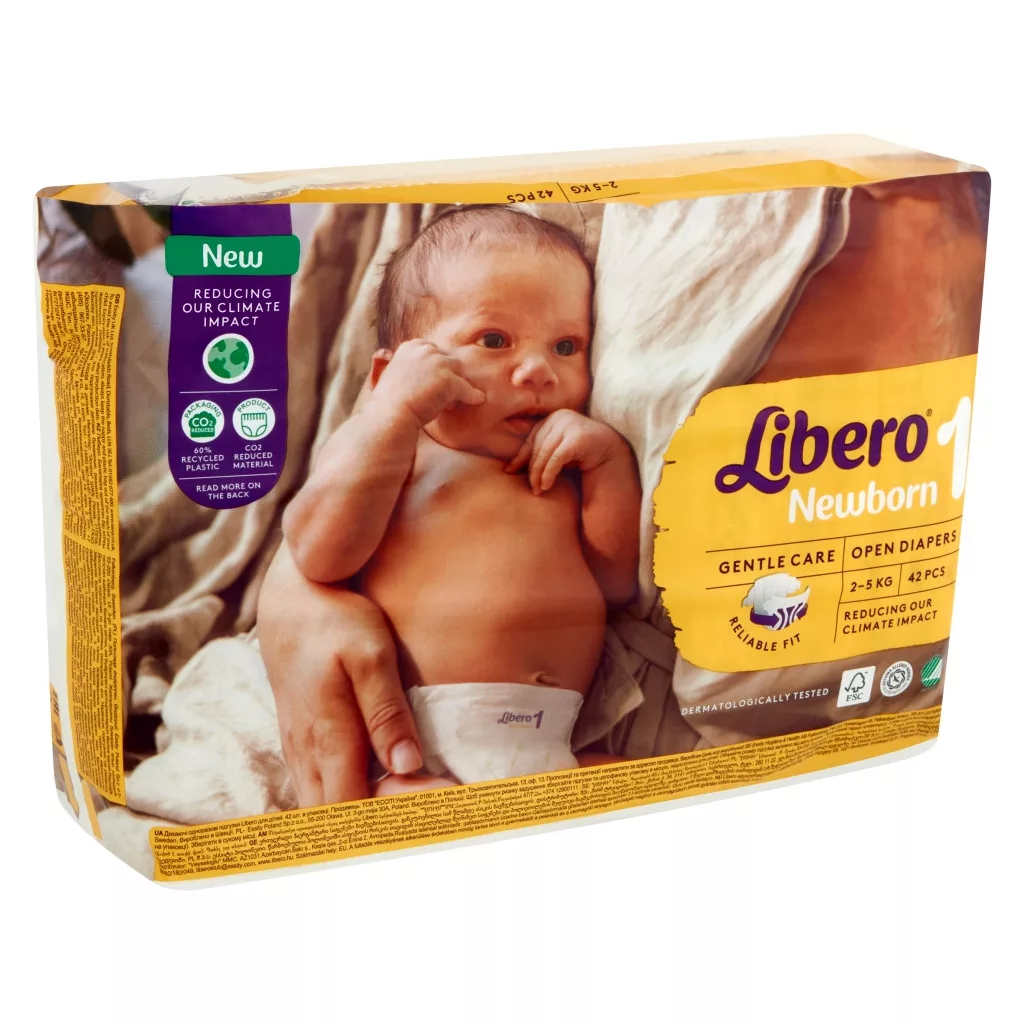 Libero Newborn 1 újszülött pelenka, 2-5 kg, 42 db