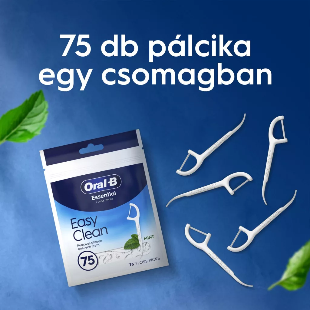 Oral-B Easy Clean fogselyem pálcika mentolos ízesítéssel (75 db)
