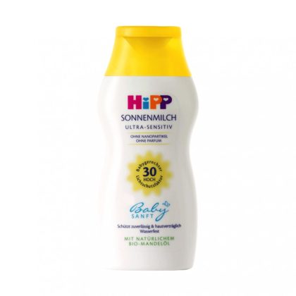 Hipp Babysanft naptej érzékeny bőrre SPF30+ 200 ml