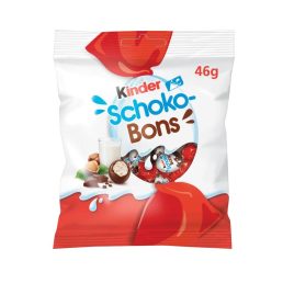   Kinder Schoko-Bons tejcsokoládé bonbonok tejes krémmel és mogyoródarabkákkal töltve (46 g)