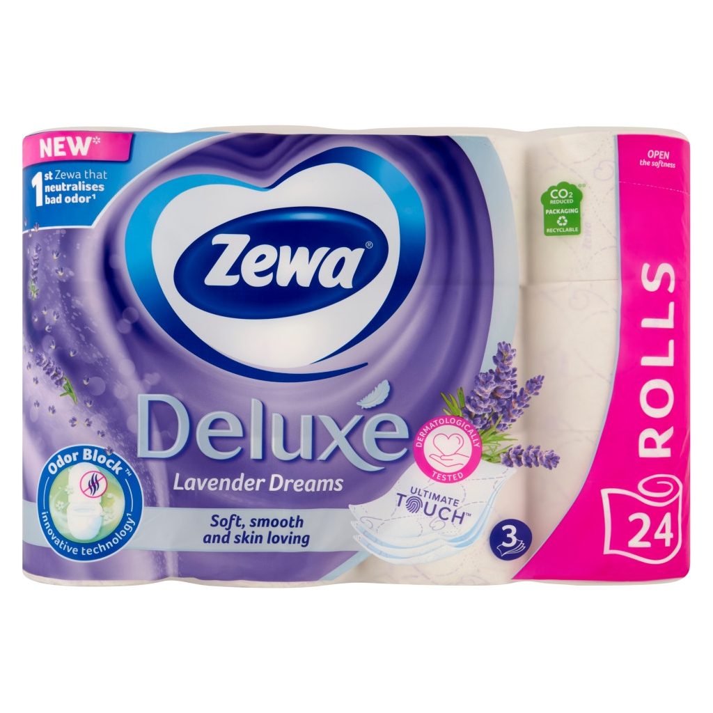 Zewa Deluxe Lavender Dreams 3 rétegű toalettpapír (24 tekercs)