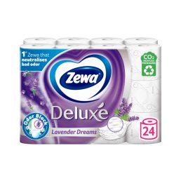   CSOMAGOLÁSSÉRÜLT - Zewa Deluxe Lavender Dreams 3 rétegű toalettpapír (24 tekercs)