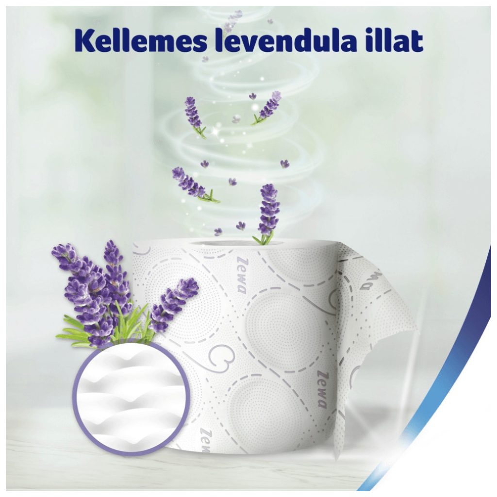 CSOMAGOLÁSSÉRÜLT - Zewa Deluxe Lavender Dreams 3 rétegű toalettpapír (24 tekercs)