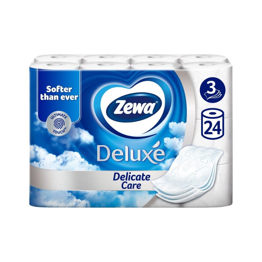 Zewa Deluxe Delicate Care 3 rétegű toalettpapír (24 tekercs)