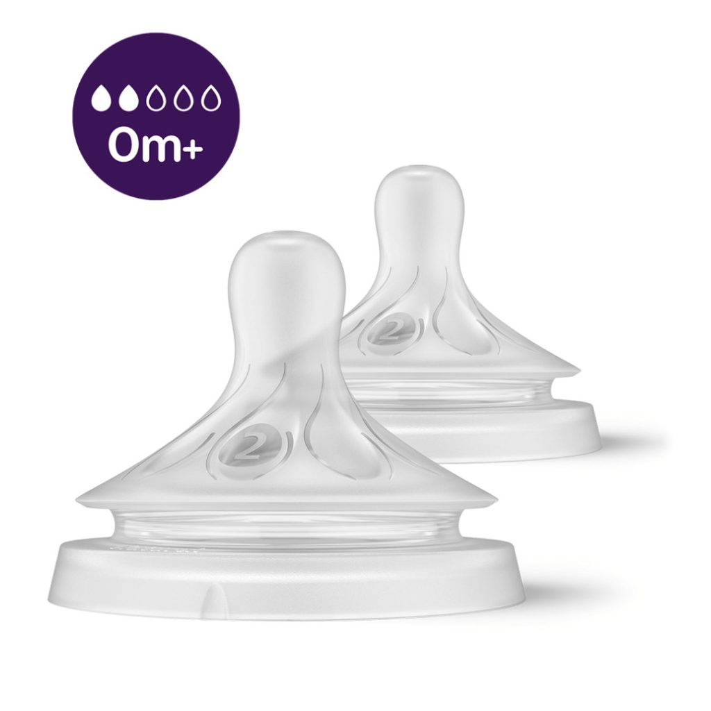 Philips Avent SCY962/02 Natural Response közepesen lassú átfolyású etetőcumi 0 hó+ (2 db)