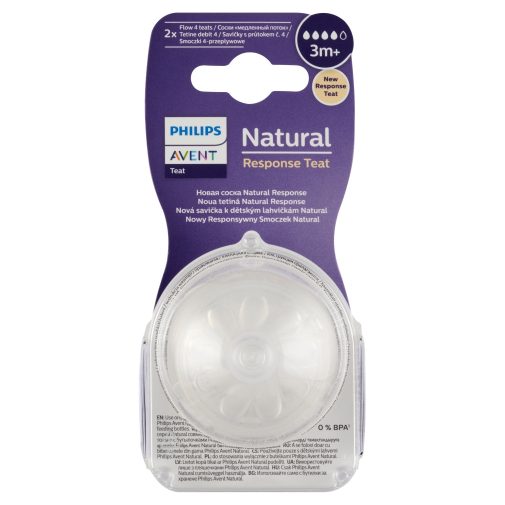 Philips Avent SCY964/02 Natural Response közepes átfolyású etetőcumi 3 hó+ (2 db)