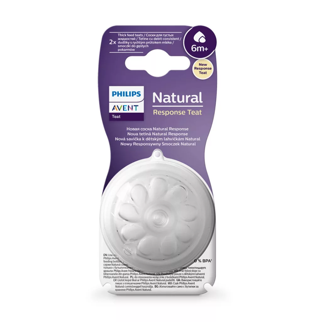 Philips Avent SCY966/02 Natural Response etetőcumi sűrű ételekhez 6 hó+ (2 db)