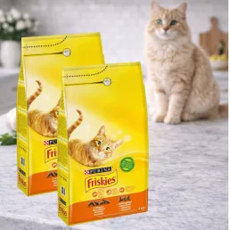   Purina Friskies száraz macskaeledel csirkehússal és zöldségekkel (2x4 kg)