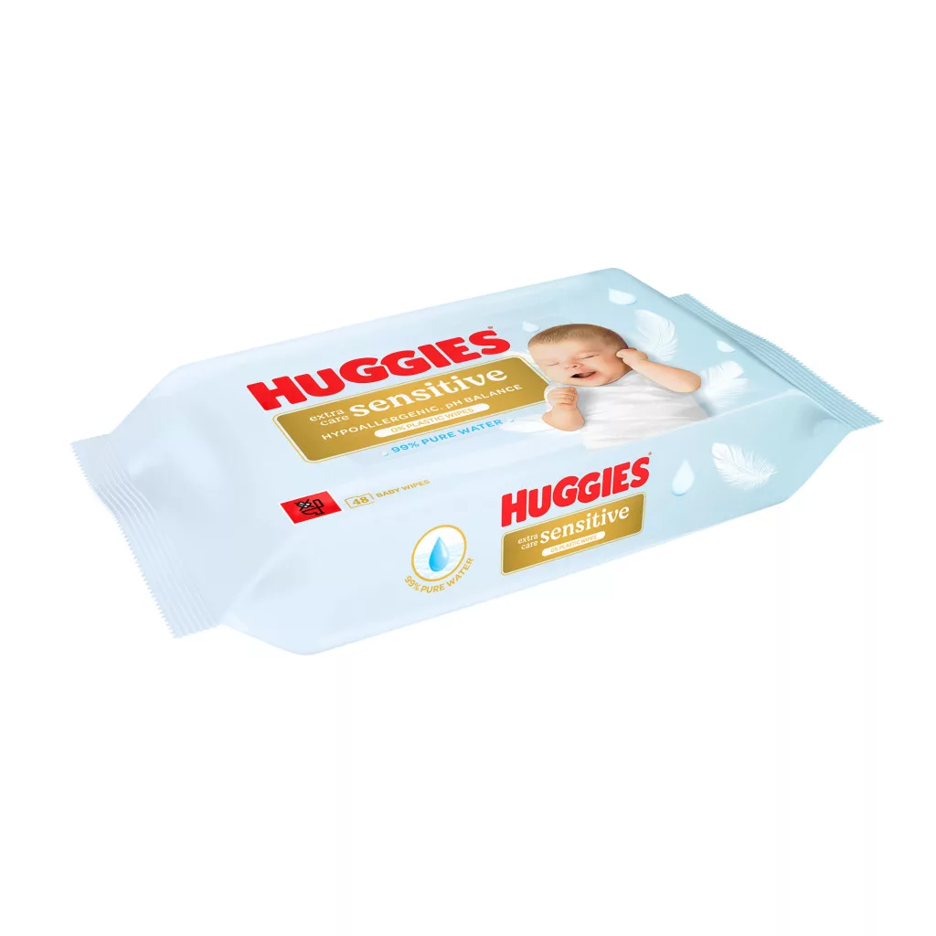 Huggies popsitörlő Pure Extra Sensitive 48 db