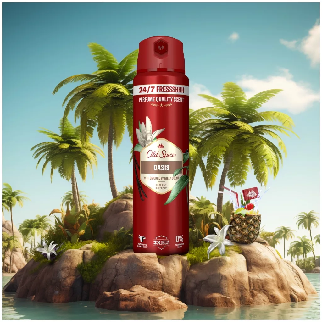 Old Spice Dezodor Spré Oasis Vanilia 150 ml