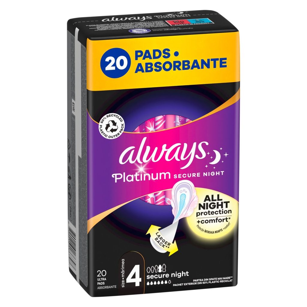 Always Platinum Secure Night betét 4-es méret (20 db)